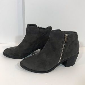 Bommilel gray suede booties